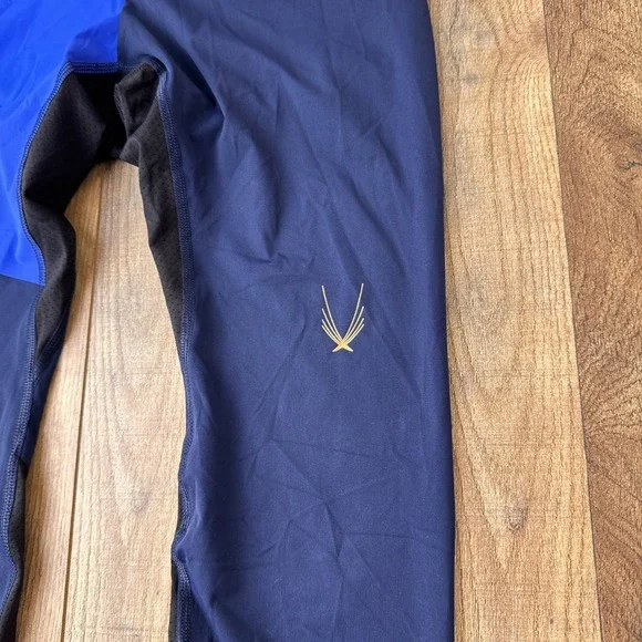 Lucas Hugh Leggings Colorblock Yoga Running‎ Training Womens Size Medium Blue - Picture 5 of 9